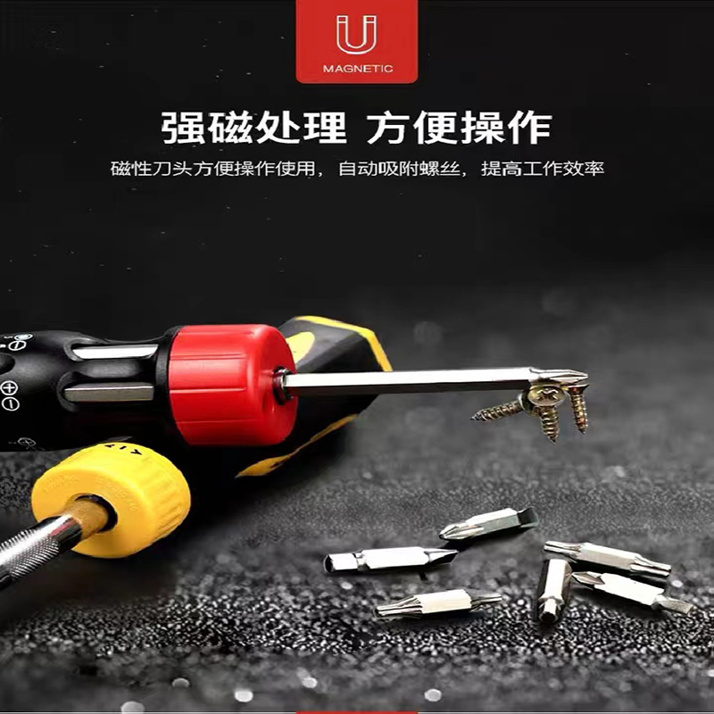 Taiwan Screwdriver Dual-purpose Set, Plum Blossom t10t20 Cross and Straight Shaped Special Portable Small Ratchet Screwdriver Set Item Picture