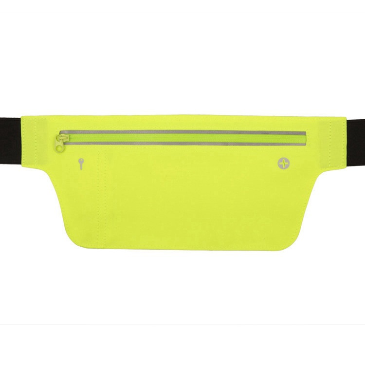 Outdoor sports running fitness waist bag, fitness mountain climbing cycling, close-fitting ultra-thin travel invisible waterproof reflective multi-functional storage bag, unisex mobile phone bag Specification image