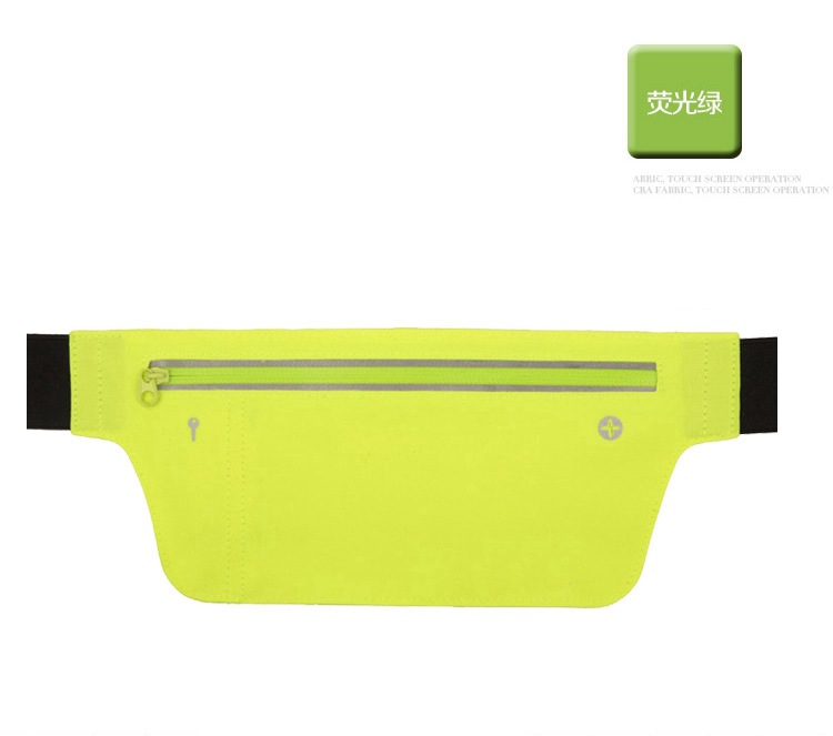 Outdoor sports running fitness waist bag, fitness mountain climbing cycling, close-fitting ultra-thin travel invisible waterproof reflective multi-functional storage bag, unisex mobile phone bag pic 5