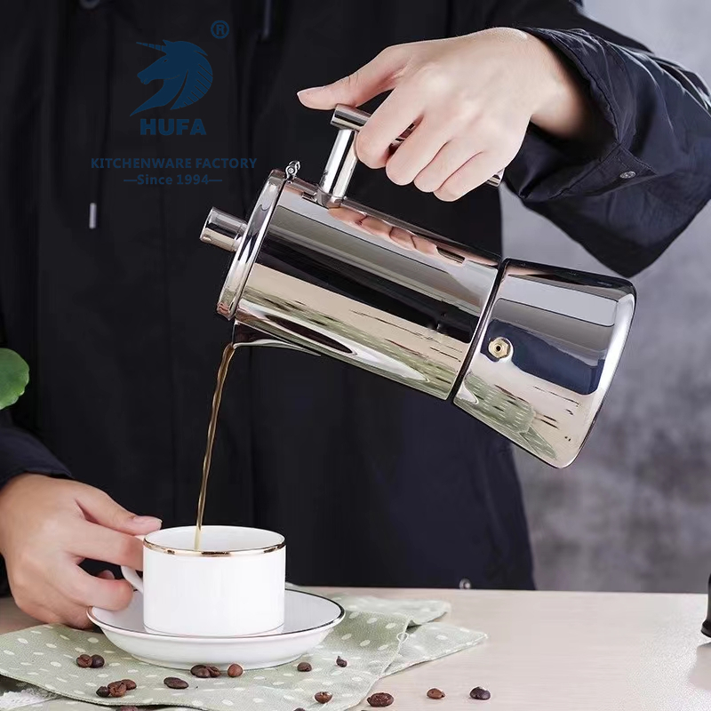 摩卡壶200ml 意式不锈钢咖啡壶 电磁炉加热浓缩煮咖啡机