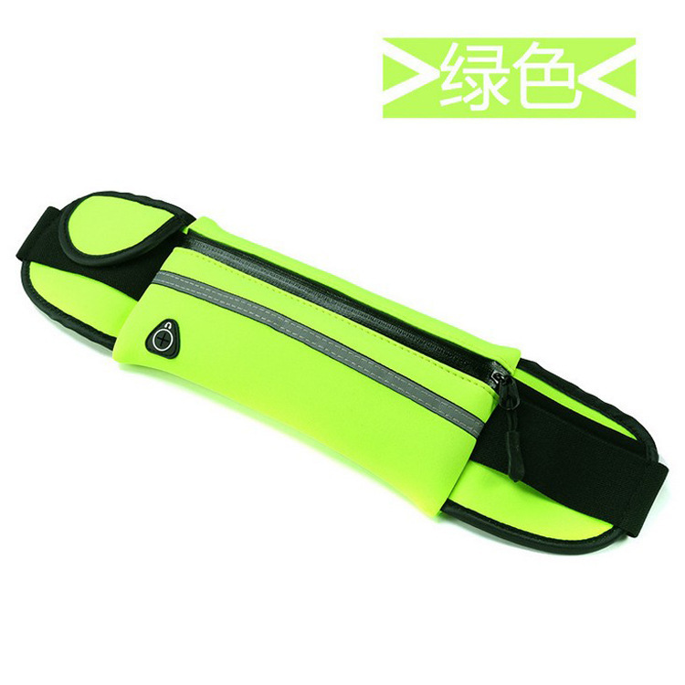 Diving material, outdoor sports, reflective strip, waterproof zipper, anti-theft, multi-functional invisible mobile phone, waterproof waist bag, suitable for both men and women, running, fitness, travel, mountain climbing, cycling, yoga, fishing, wallet, key, tissue paper, small item storage bag