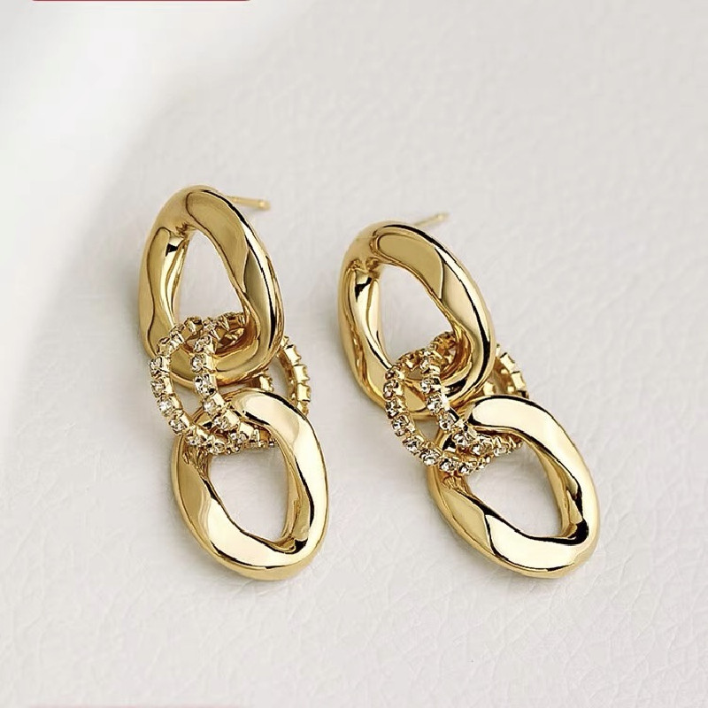 顶欣饰品 耳环 9120003外贸热销新品耳饰 欧美风时尚金属耳环 厂家货源批发