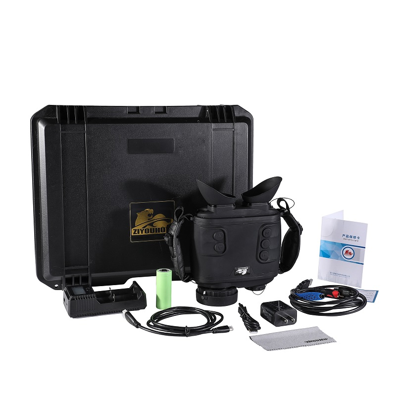 The Freedom Tiger WH-50 night vision device features high-definition and high-magnification photography and video recording in all black and red for outdoor exploration and rescue Item Picture