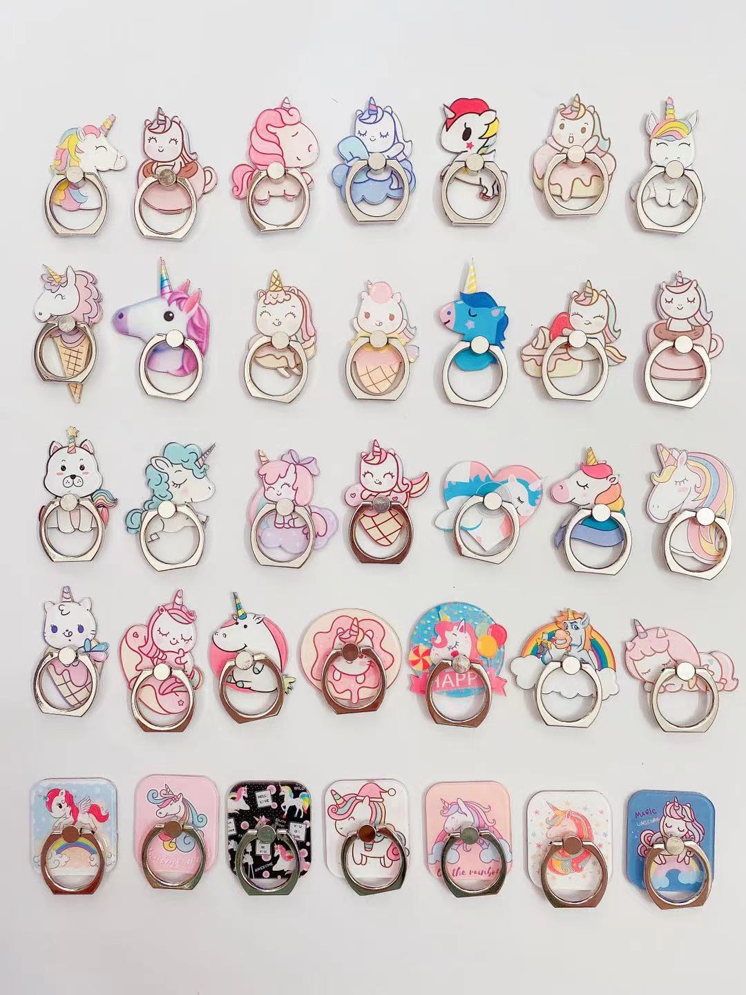Customized cartoon acrylic mobile phone ring buckle brackets with printed logos and cartoon gifts based on your provided pictures. Factory direct sales details Picture
