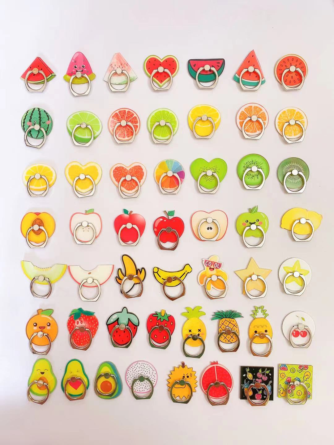 Customized cartoon acrylic mobile phone ring buckle brackets with printed logos and cartoon gifts based on your provided pictures. Factory direct sales Item Picture