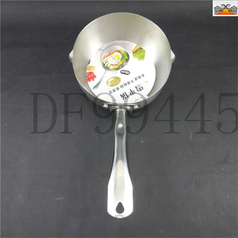 DF994445 مقلاة من الصلب غير القابل للصدأ ذات مقابض طويلة، مقلاة صلصة غير لاصقة مع وعاء الحساء مع وعاء معكرونة Specification image