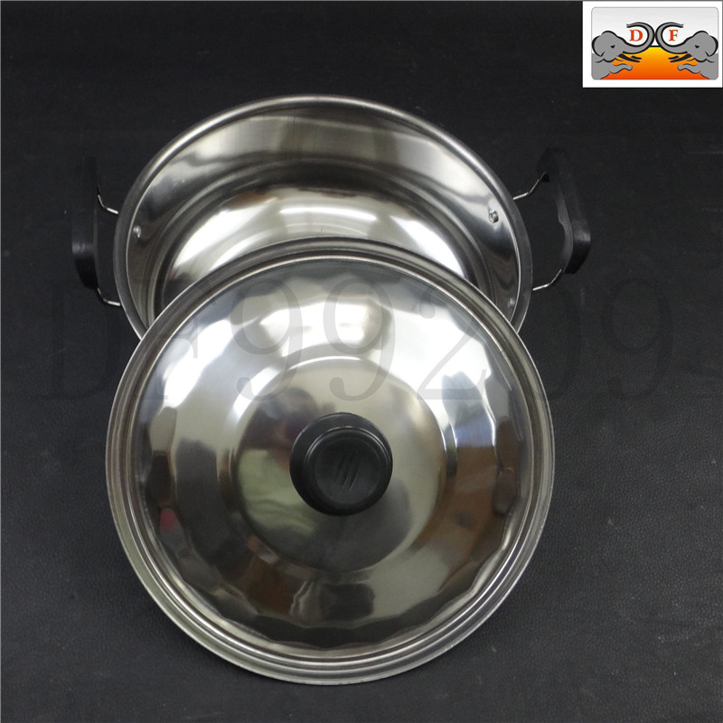DF99209 steel ear chrysanthemum pot, Korean clear soup pot, stainless steel hot pot basin, skewer and shabu-shabu pot, induction cooker, household large capacity, DF TRADING HOUSE Item Picture