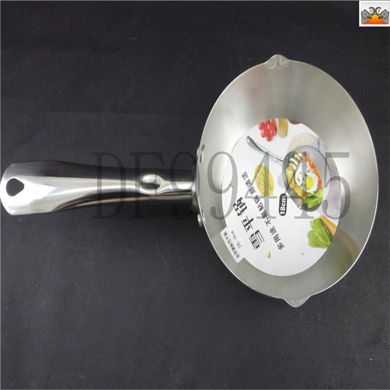 DF994445 مقلاة من الصلب غير القابل للصدأ ذات مقابض طويلة، مقلاة صلصة غير لاصقة مع وعاء الحساء مع وعاء معكرونة Item Picture