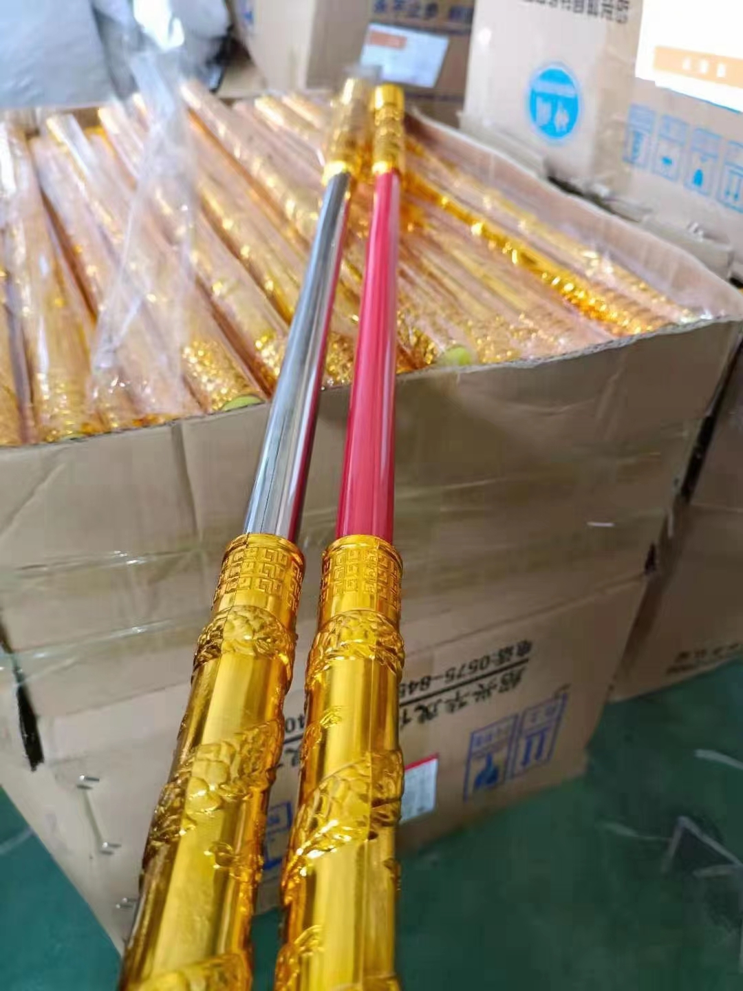 Sun Wukong Ruyi Golden Hoop Rod Children's Toy, retractable golden hoop rod, non-fading plastic toy