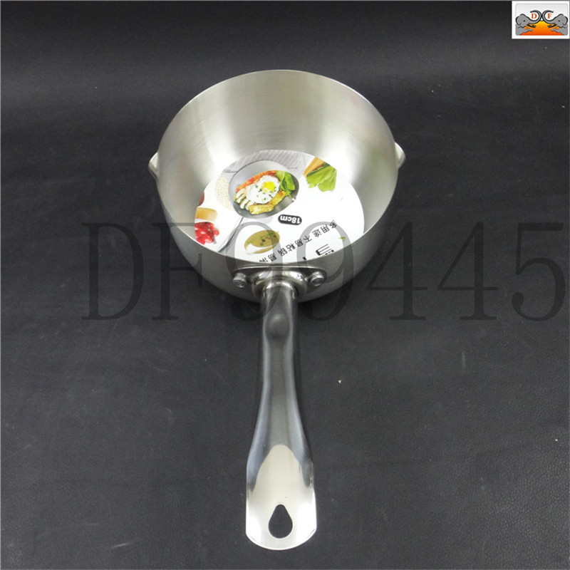 DF994445 مقلاة من الصلب غير القابل للصدأ ذات مقابض طويلة، مقلاة صلصة غير لاصقة مع وعاء الحساء مع وعاء معكرونة Application Scenario