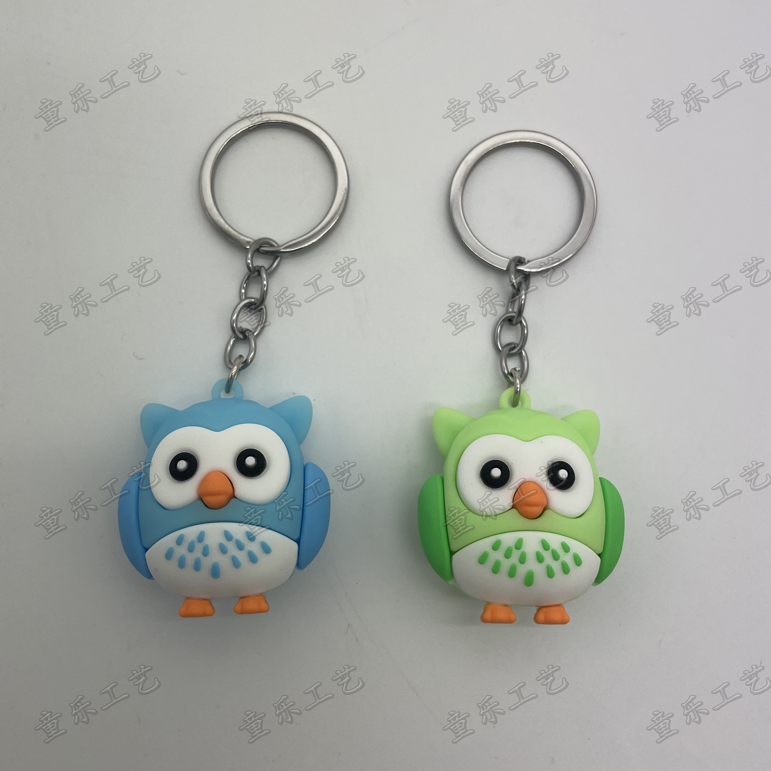 挂件/钥匙扣/猫头鹰挂件白底实物图