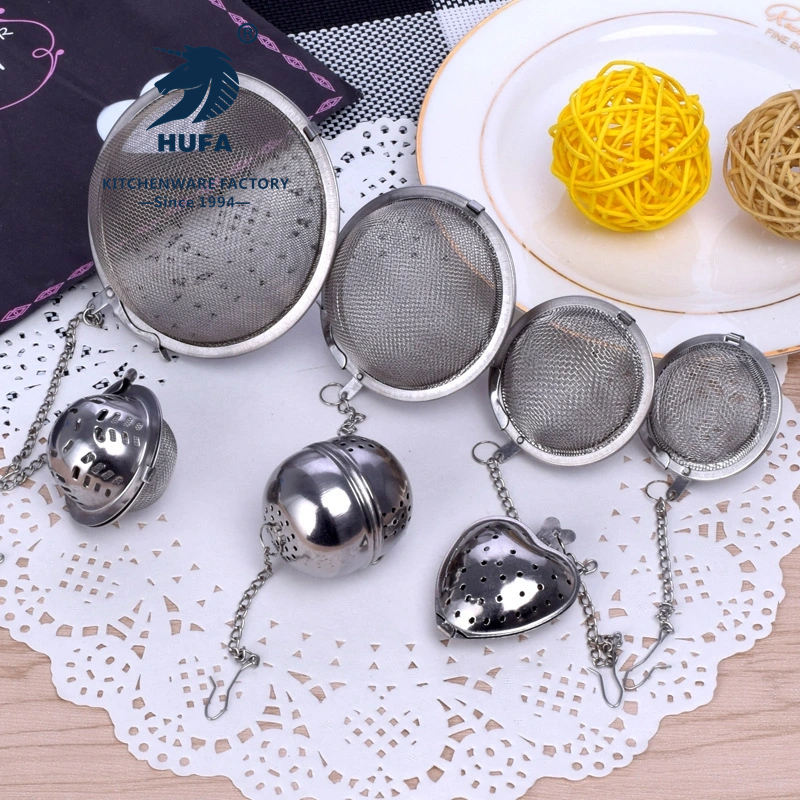Tea strainer, tea maker, heart-shaped chain stainless steel tea tater/tea strainer/flavor filter, stainless steel tea strainer, stainless steel kitchen small tools, stainless steel seasoning tea balls, seasoning balls, kitchenware details Picture