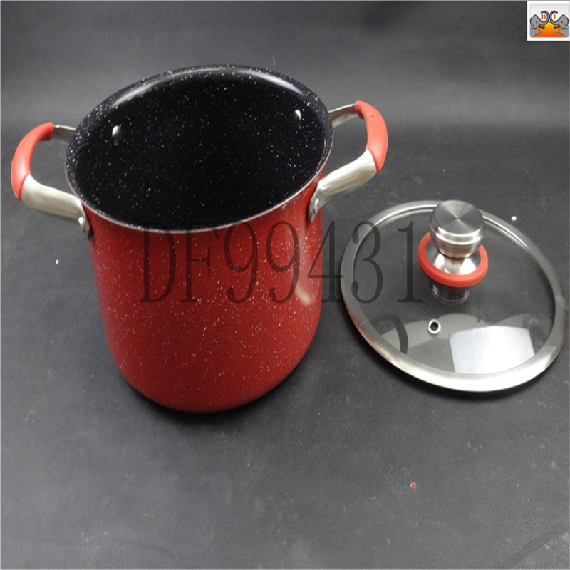 DF99431 Special High pot, color stainless steel tourmaline non-stick soup pot, large capacity double-ear pot, multi-layer composite bottom soup pot, stew pot, DF TRADING HOUSE Item Picture