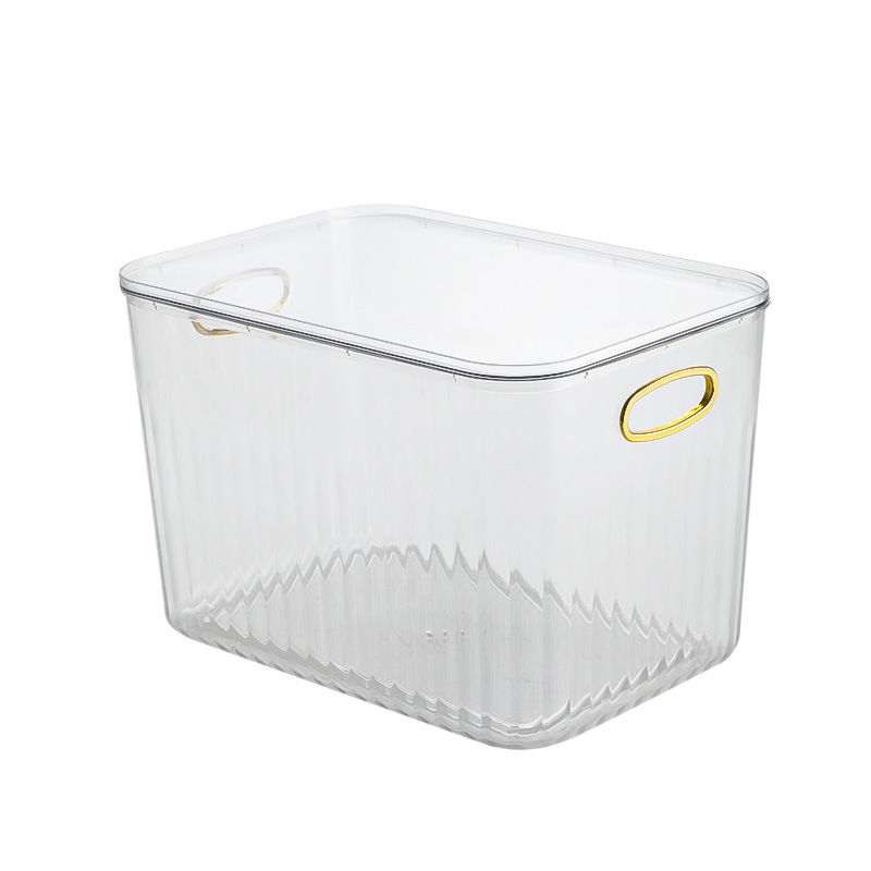 Mask storage box, light luxury desktop special transparent PET lipstick, refrigerator, bathroom, dressing table shelf Item Picture