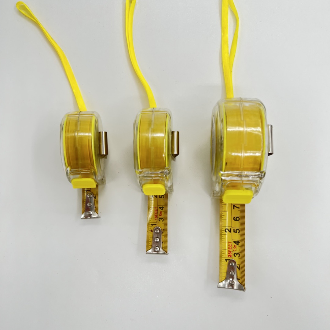 Transparent stainless steel tape measures, 3m, 5m, 7.5m, 10m, steel tape measures, waterproof, shockproof and wear-resistant, wholesale box measures details Picture