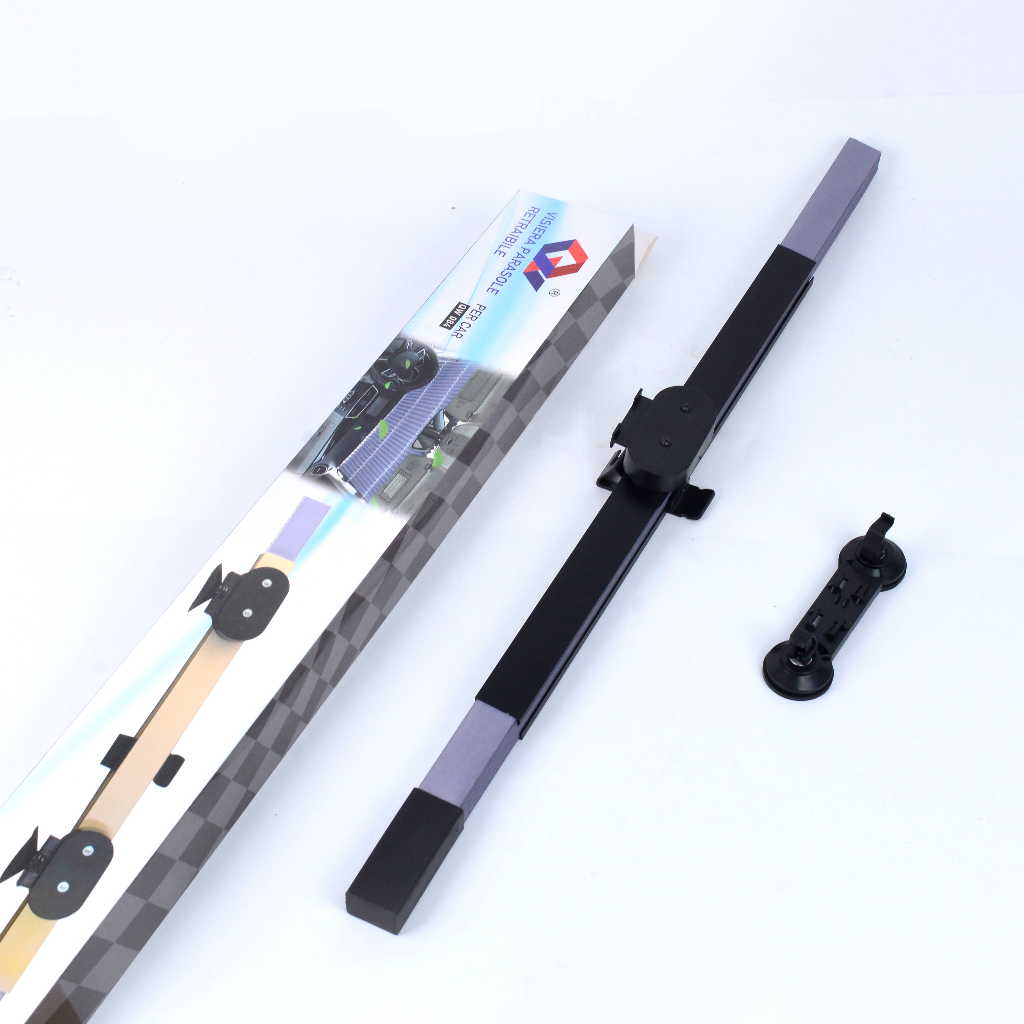         汽车夏季伸缩遮阳挡自动折叠太阳档防晒隔热遮阳板65cm厂家直销其威车饰QW08