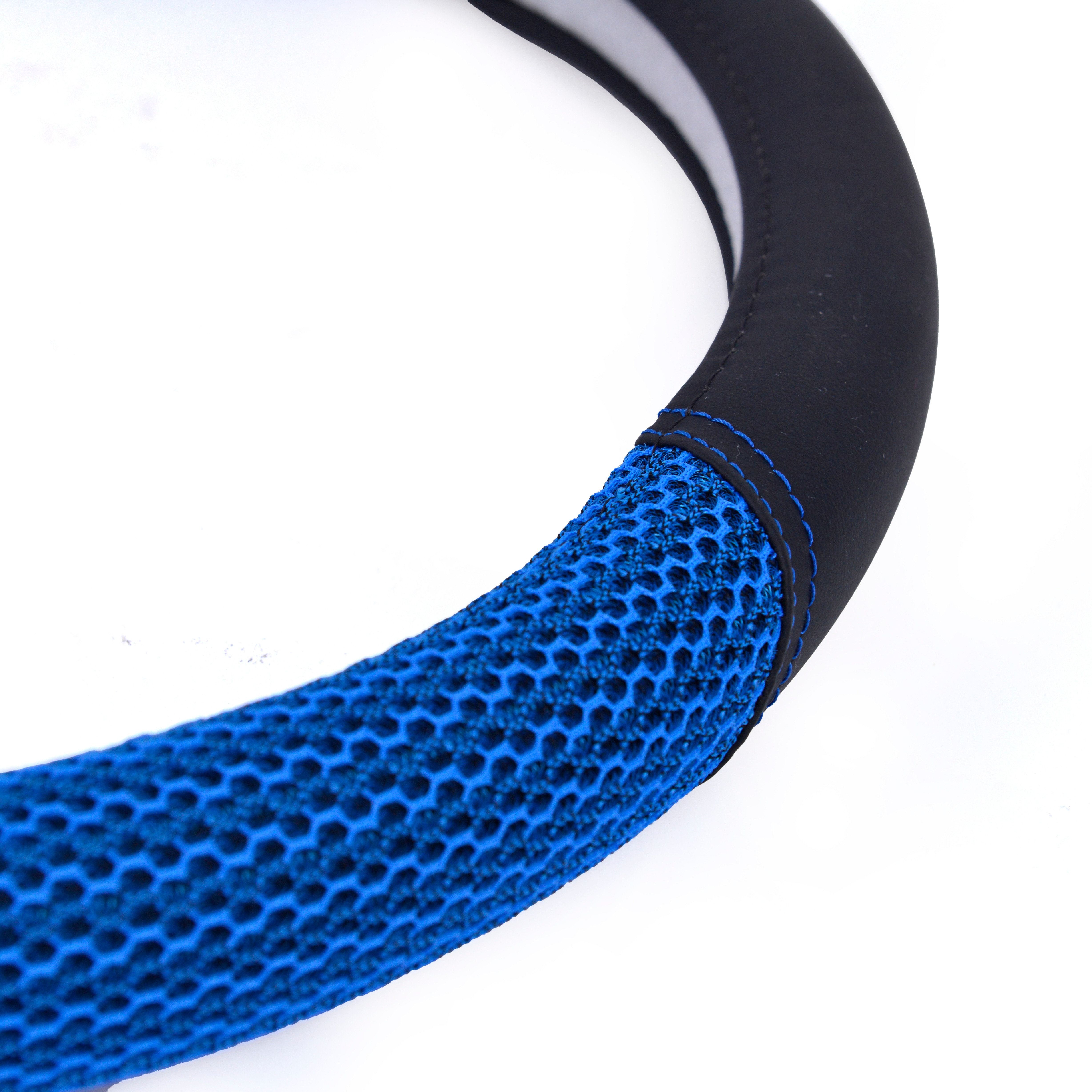 汽车用品/方向盘套/防滑透气白底实物图