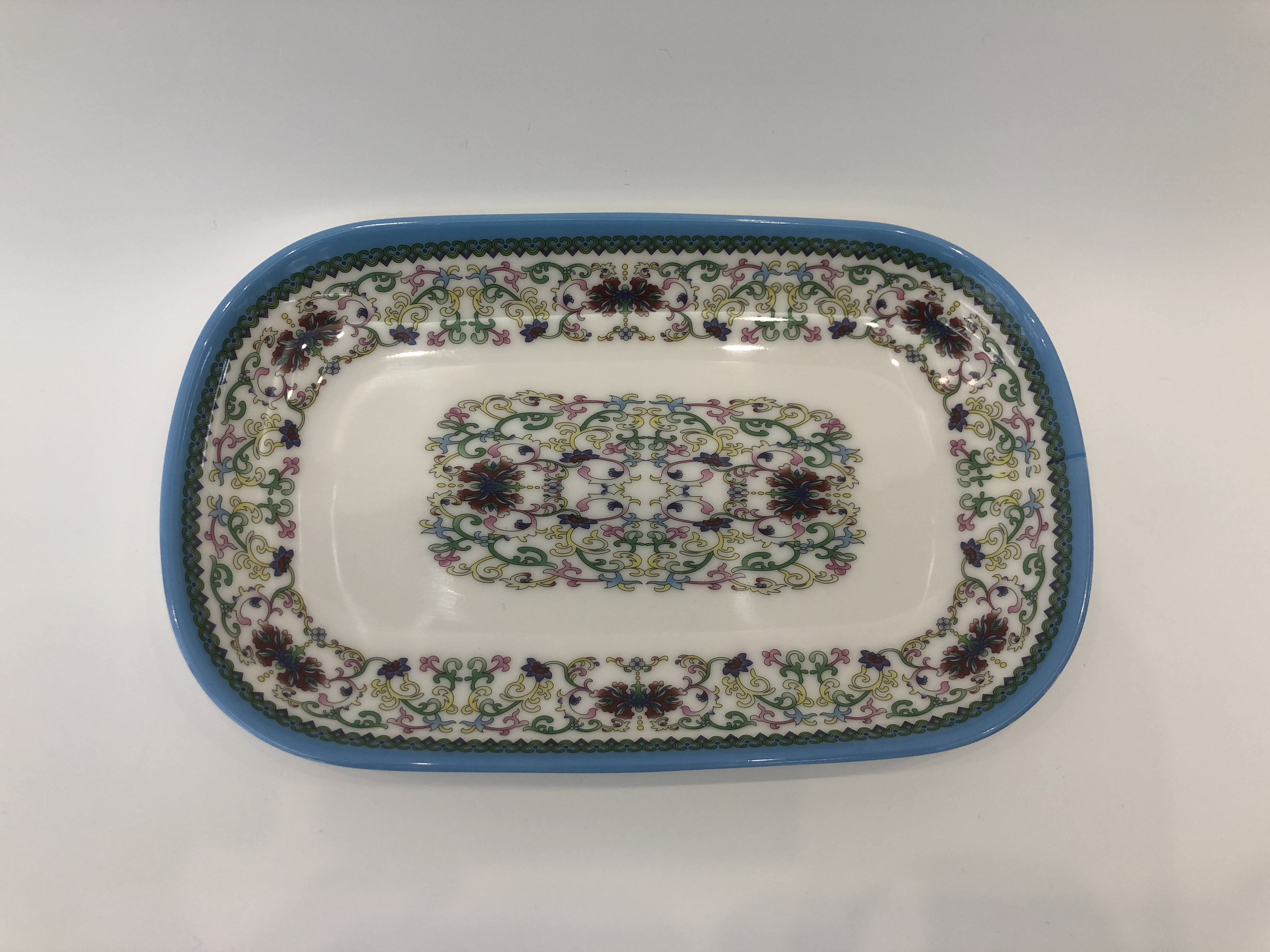 Melamine plates, porcelain imitation tableware, plastic tableware, hotel tableware, vegetable plates, rectangular vegetable plates, frosted plates, cold dish plates, towel plates Item Picture