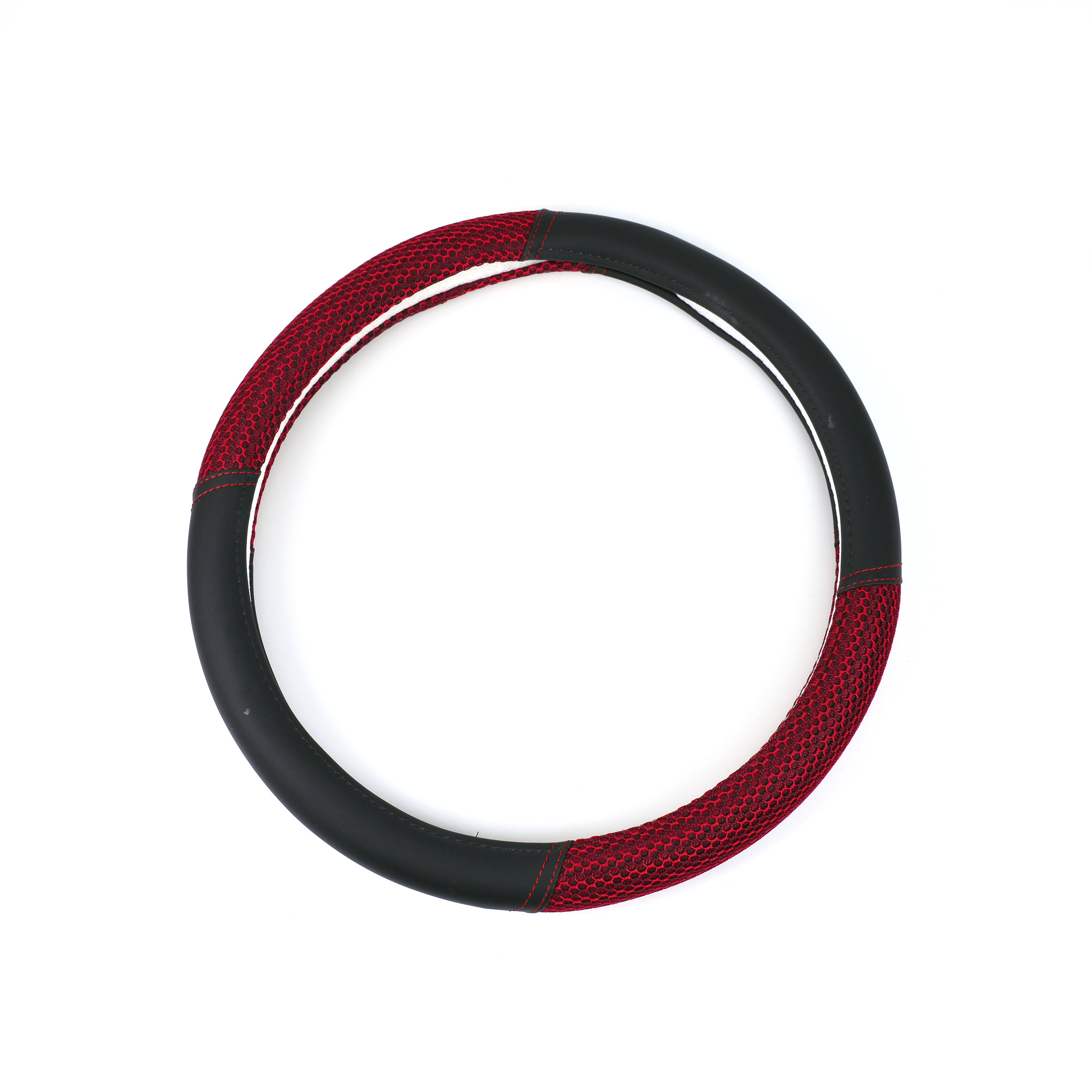 汽车方向盘套四季通用PU冰丝防滑拼接汽车内饰用品源头厂家批发其威车饰QW07