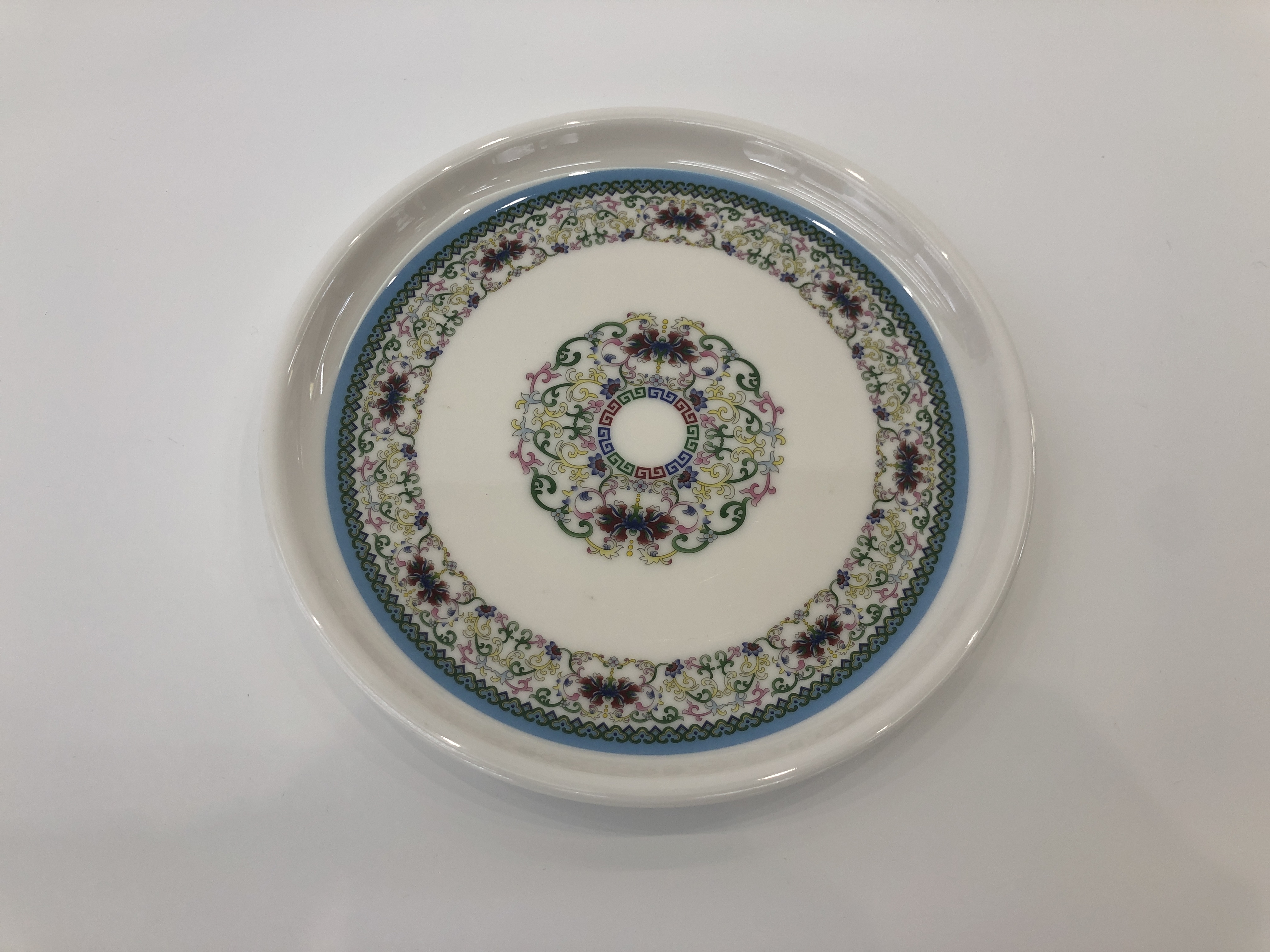 Melamine plates, porcelain imitation tableware, plastic tableware, hotel tableware, rectangular plates, frosted plates, cold plates, auspicious flower round plates