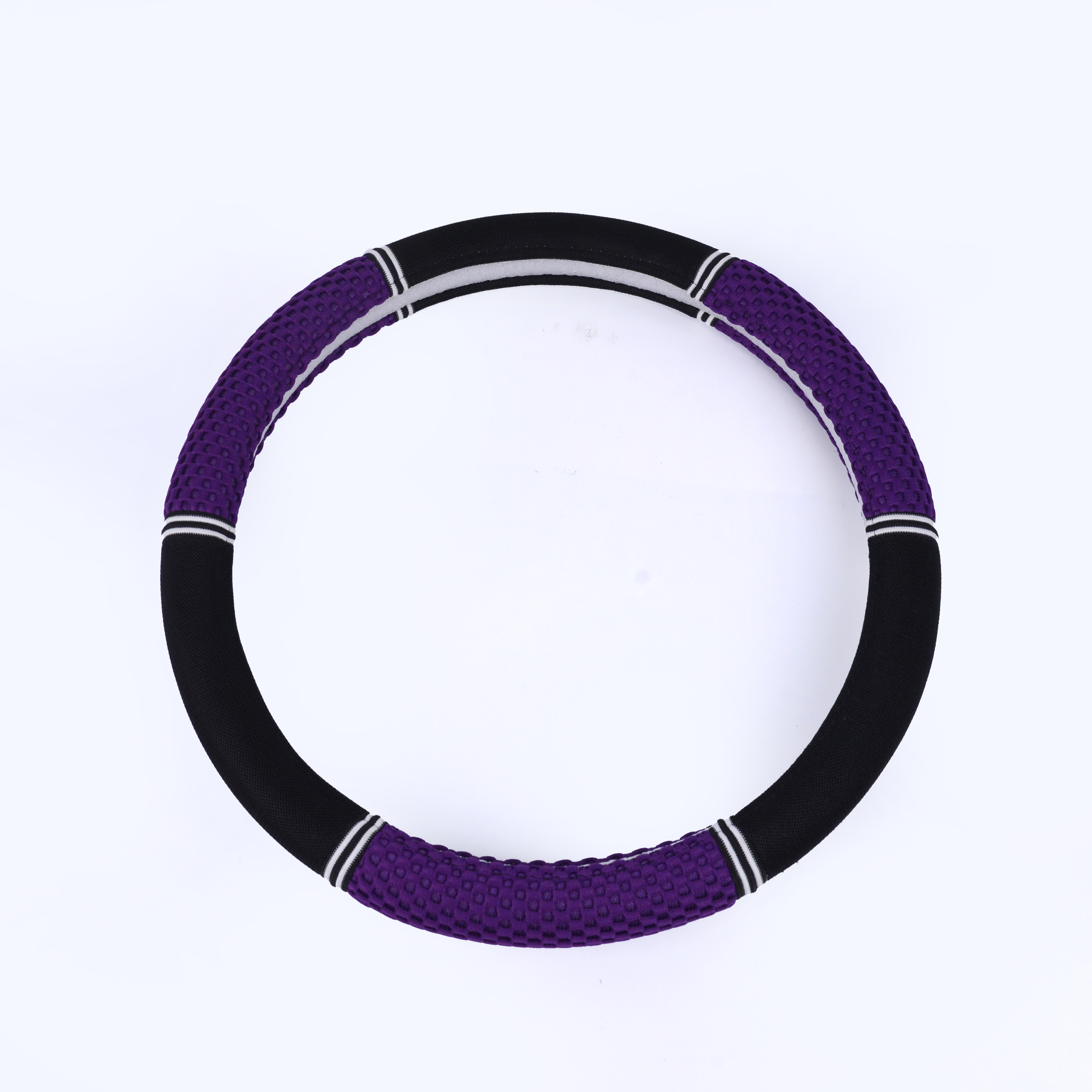 汽车方向盘套四季通用防手滑吸汗透气拼接汽车内饰用品源头厂家批发其威车饰QW05