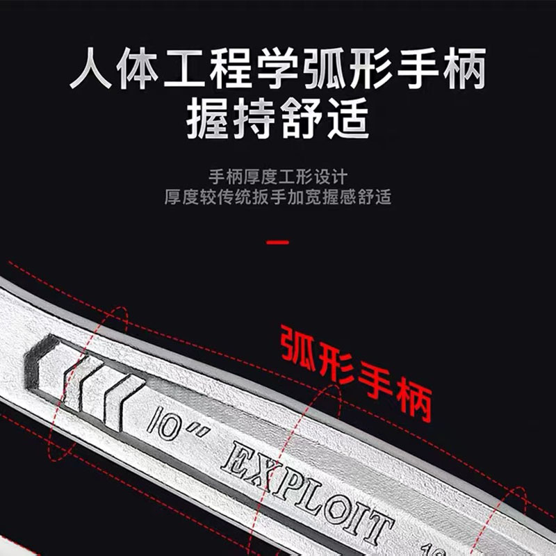 Open adjustable wrench multi-functional tool, large opening short handle adjustable pipe wrench, universal 8, 10, 12-inch board Application Scenario