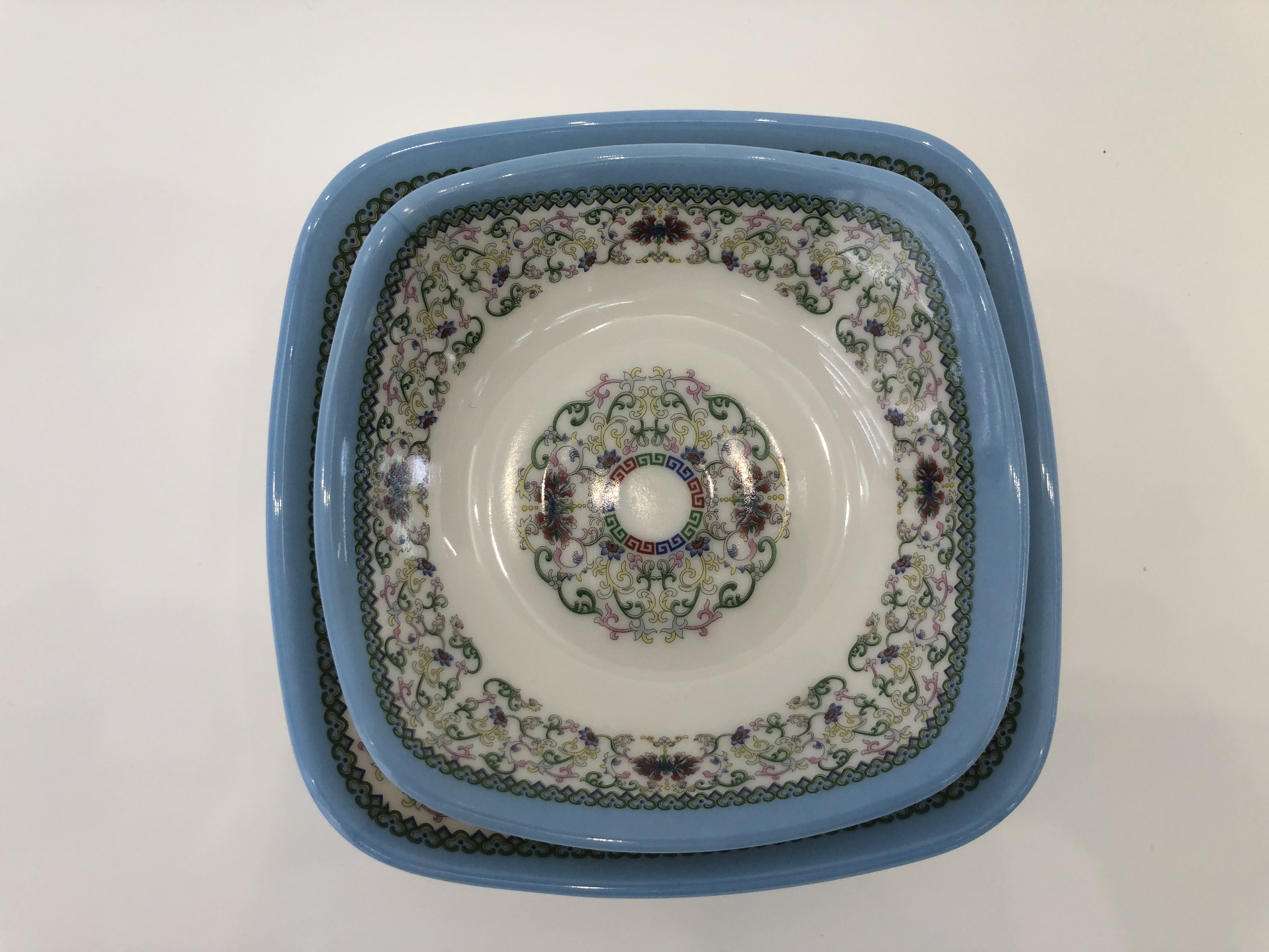 Melamine plates, porcelain imitation tableware, plastic tableware, hotel tableware, vegetable plates, frosted plates, cold dish plates, auspicious flower round plates, corner plates, vegetable plates