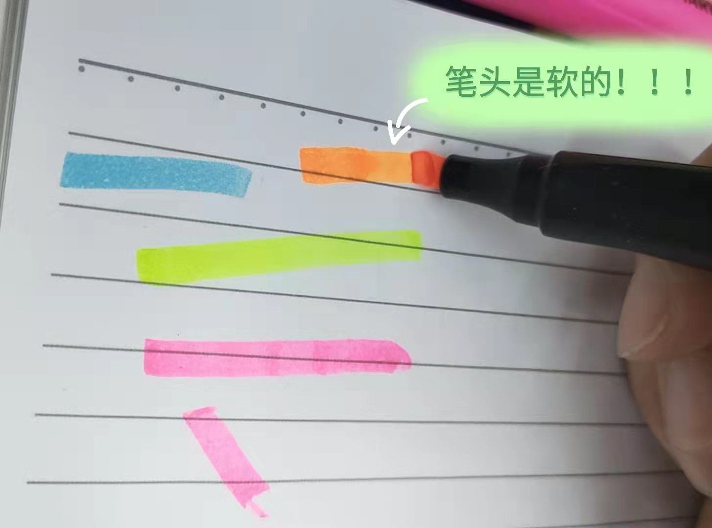 彩色荧光笔学生重点标记笔大容量记号笔详情图4