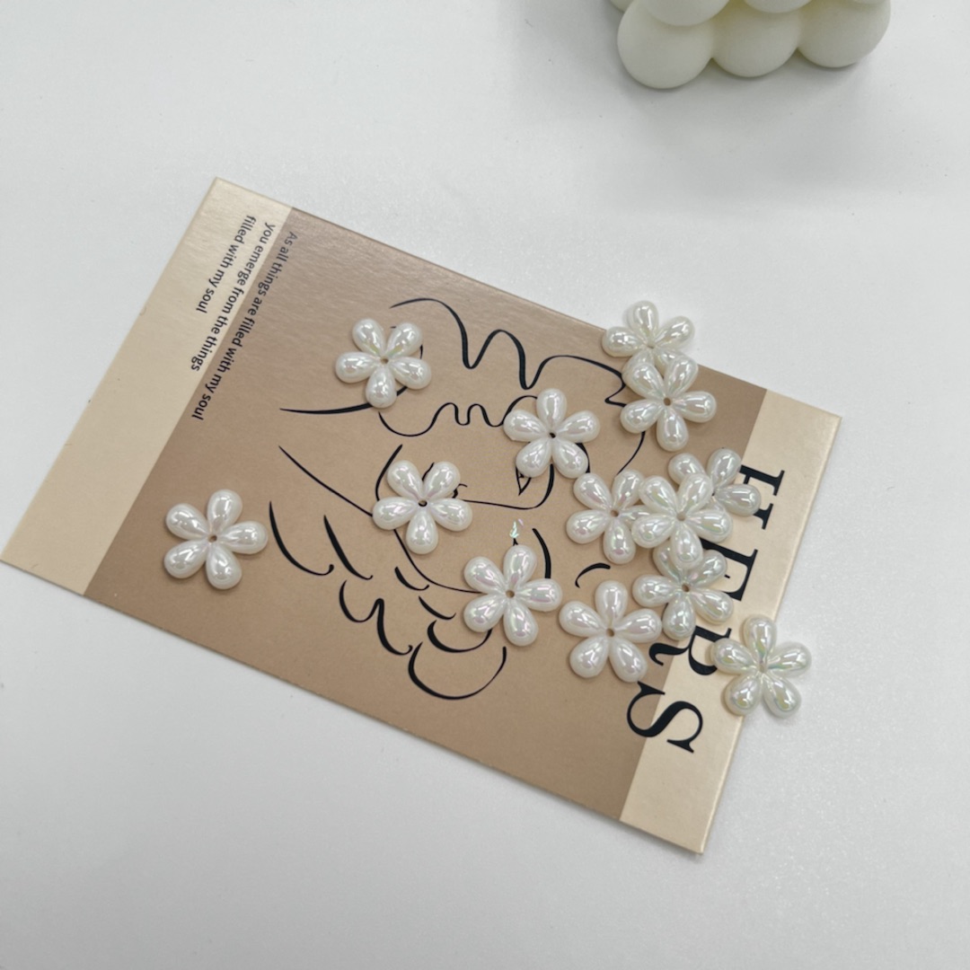 Factory direct sales of bright five-petal flower DIY jewelry headwear and handcrafted accessories
