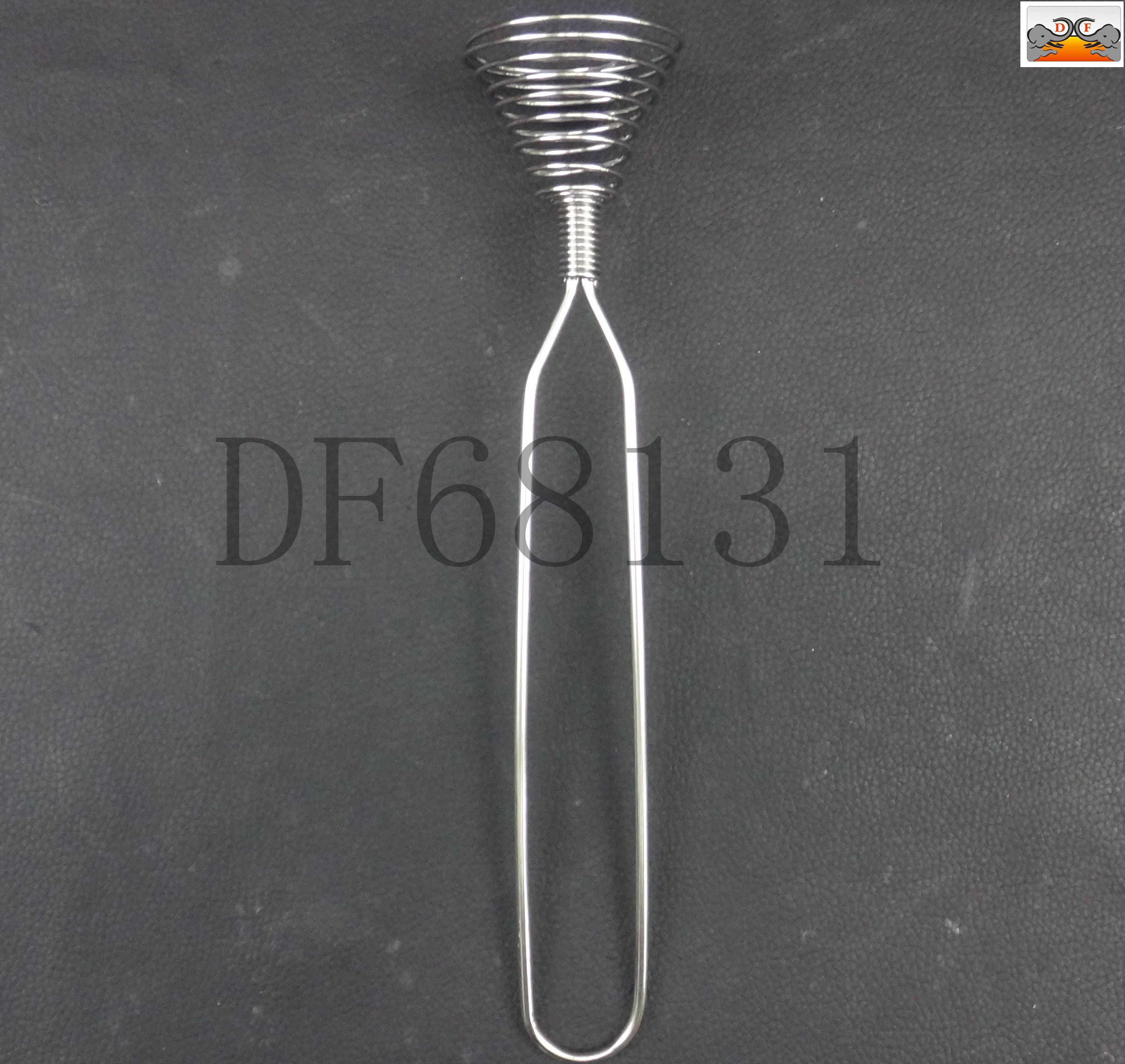 DF68131 steel wire egg beater, stainless steel press type egg beater, egg cream mixer, household manual press type rotary mixer, DF TRADING HOUSE details Picture