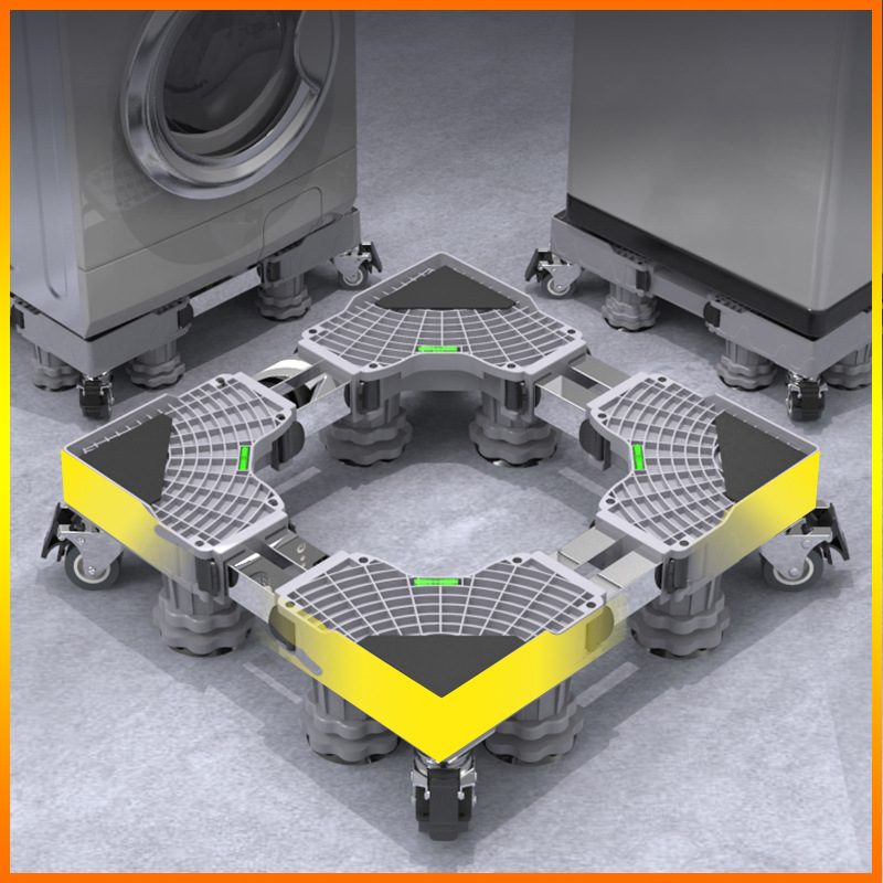 洗衣机架/饮水桶架/电冰箱架白底实物图