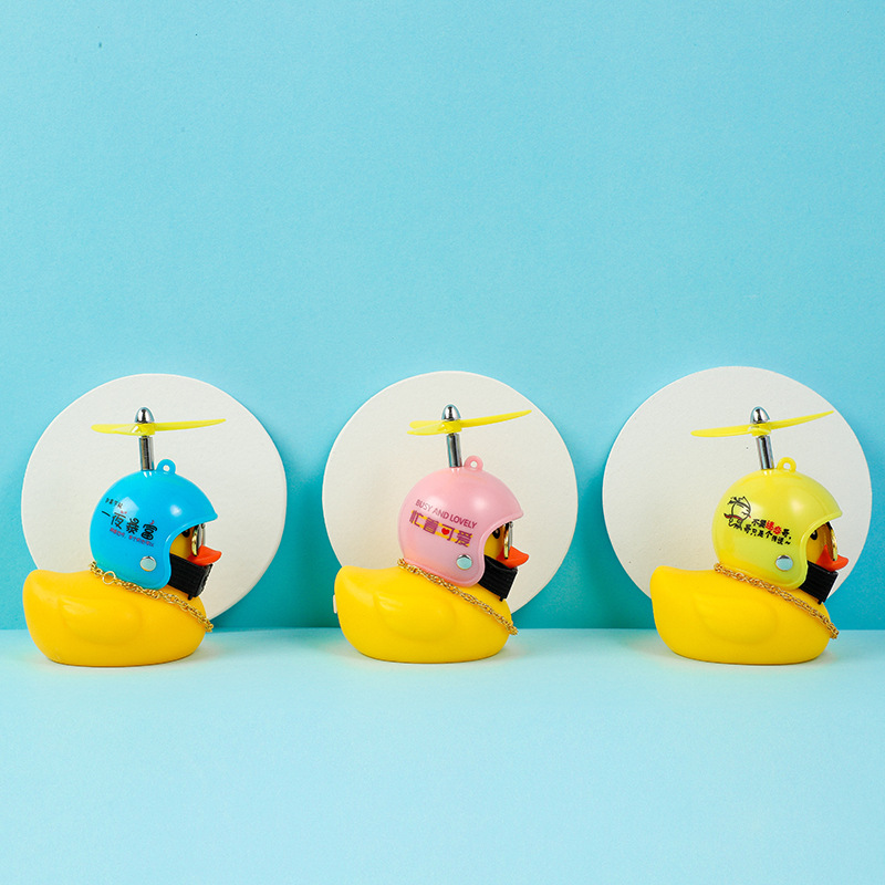 Bicycle turbine duck-shaped helmet ornament details Picture