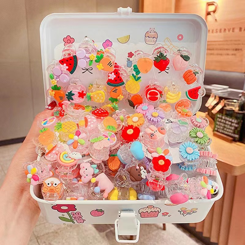 2022 New Douyin Summer Girls' Baby Super Cute Clips, Children's fruit small grabbers, adorable broken hair clips, bangs hair clips, hair accessories h-612-2 Specification image