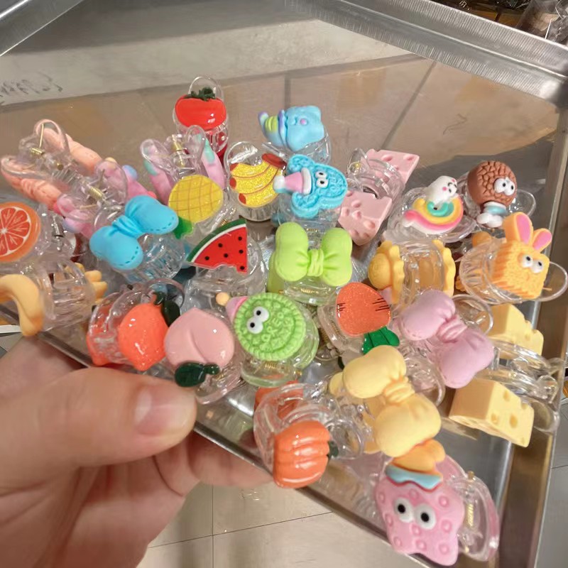 2022 New Douyin Summer Girls' Baby Super Cute Clips, Children's fruit small grabbers, adorable broken hair clips, bangs hair clips, hair accessories h-612-2 Item Picture