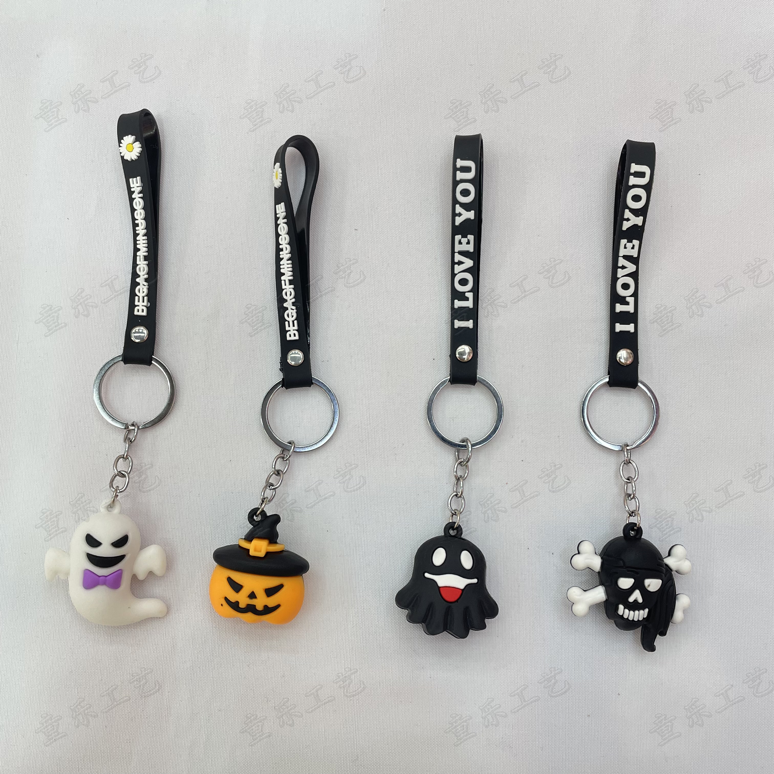 Halloween series Cute pumpkin bell, Little ghost keychain, bag, pendant and accessory
