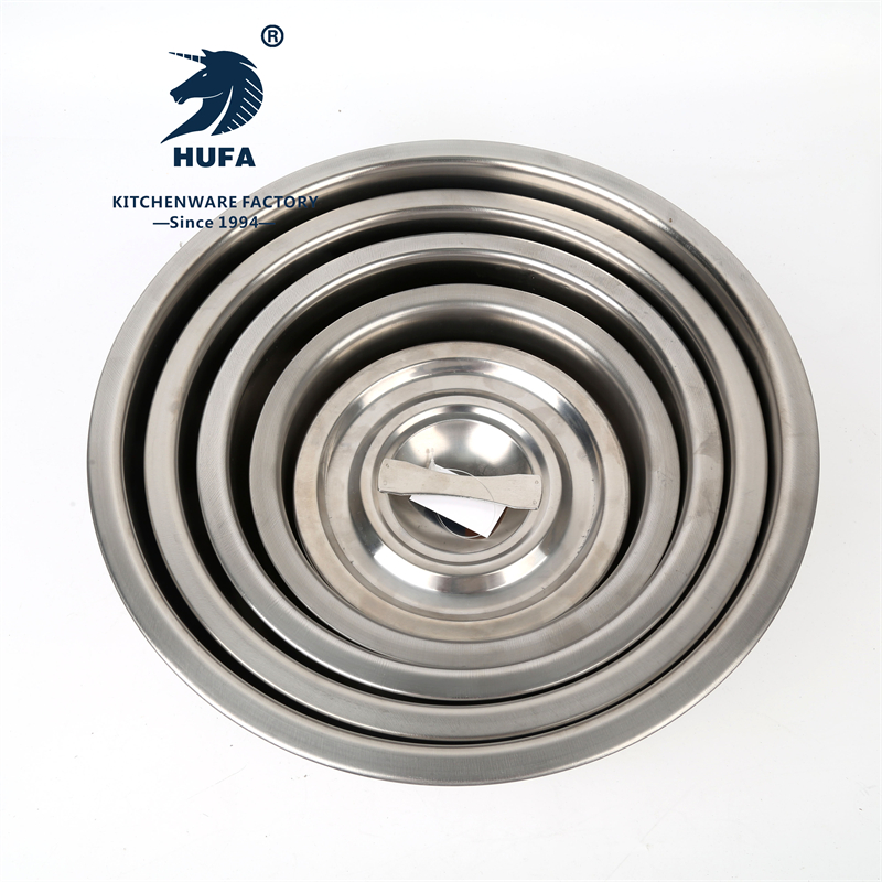 Stainless steel pot, steel lid, five-piece pot, stainless steel pot, metal pot, metal cooking pot, kitchenware pot, soup pot, covered cooking pot, Thai cooking pot