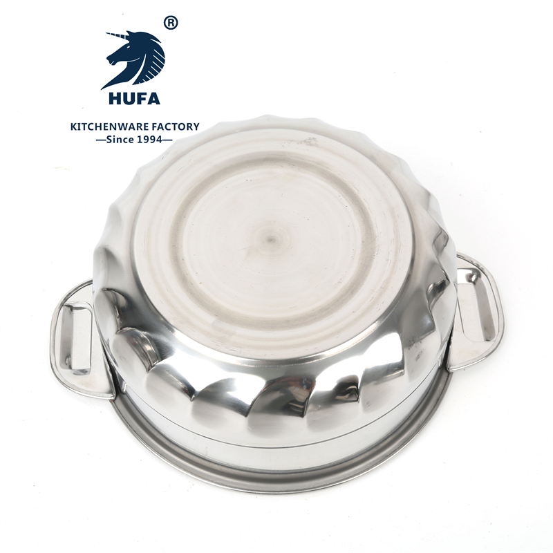 Insulated pot, all-steel orchid preservation pot, magnetic stainless steel insulated pot, stainless steel all-steel flower double-ear preservation pot, double-layer insulated pot, double-layer preservation pot, preservation cooking pot, kitchenware export Item Picture