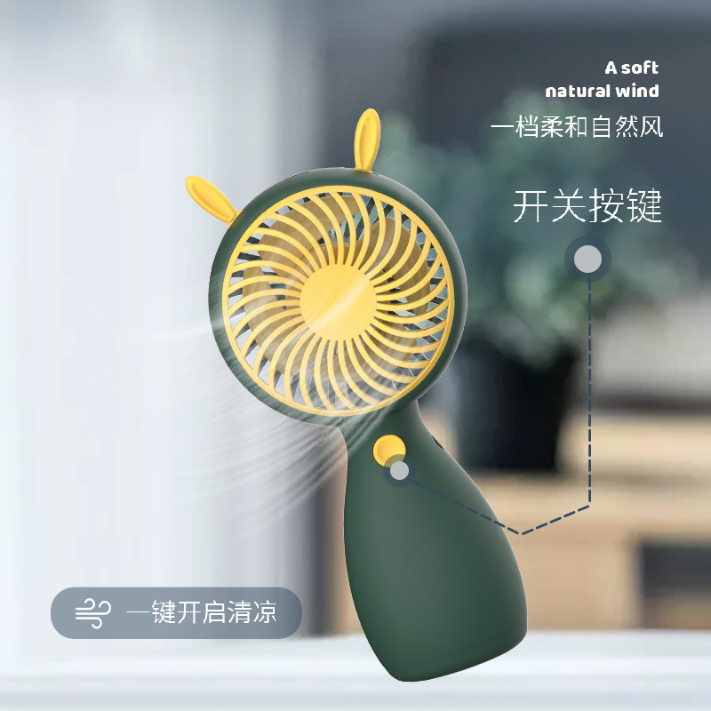 Holding a mini fan Specification image