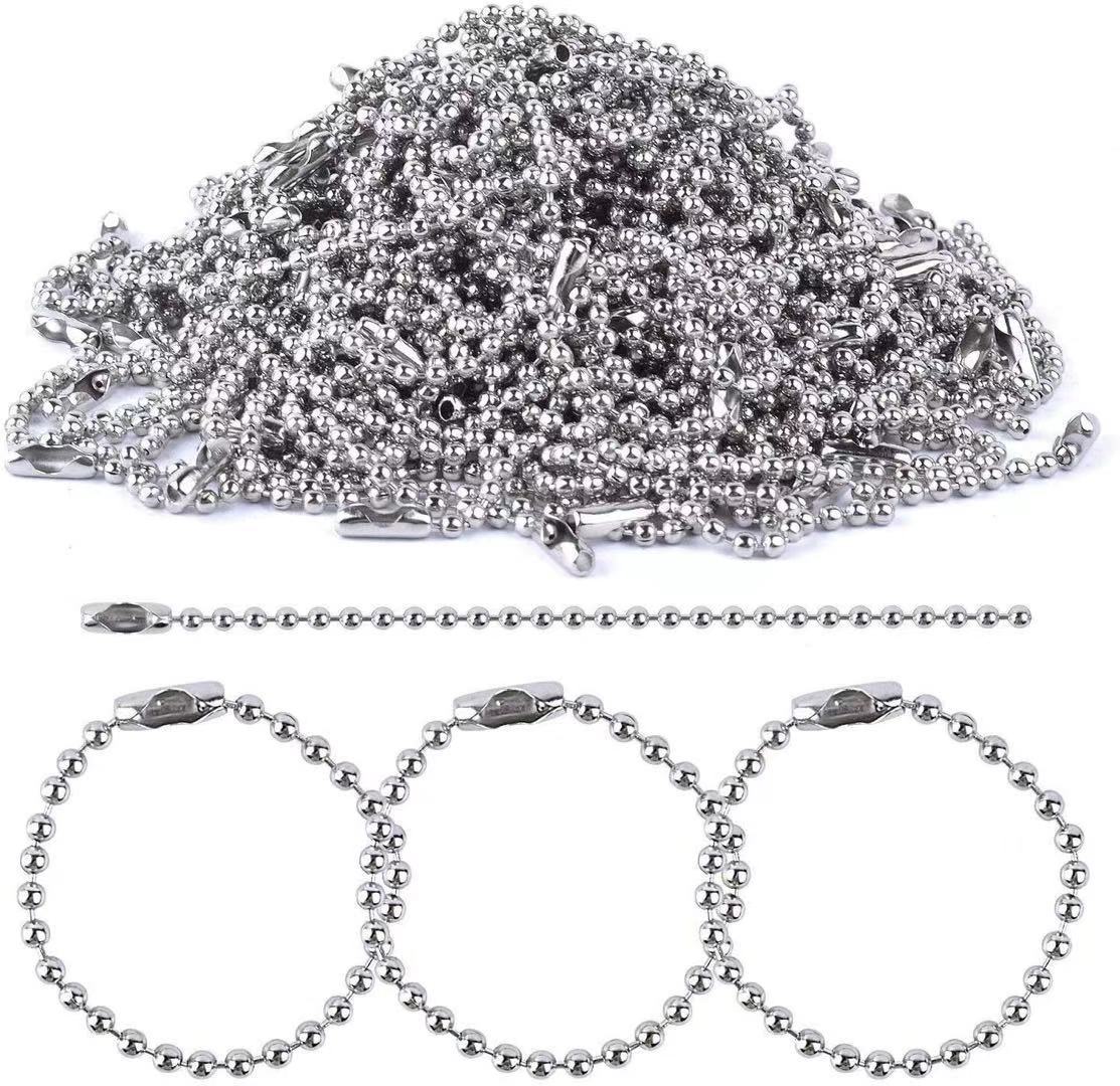 金属电镀2.4铁珠8CM 10CM 12CM 链条毛衣链 DIY吊牌绳 服装配件