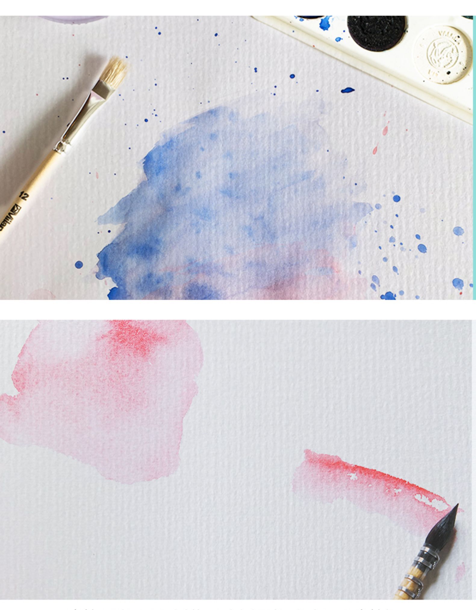 水彩纸/专业水彩白底实物图