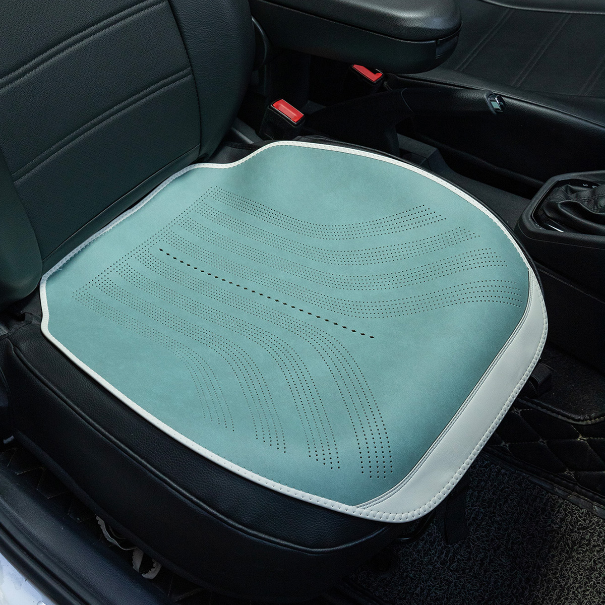 2022新款纳帕皮马鞍垫小蛮腰坐垫半包围汽车座垫四季垫批发四季通用纳帕皮汽车坐垫 其威车饰QW29