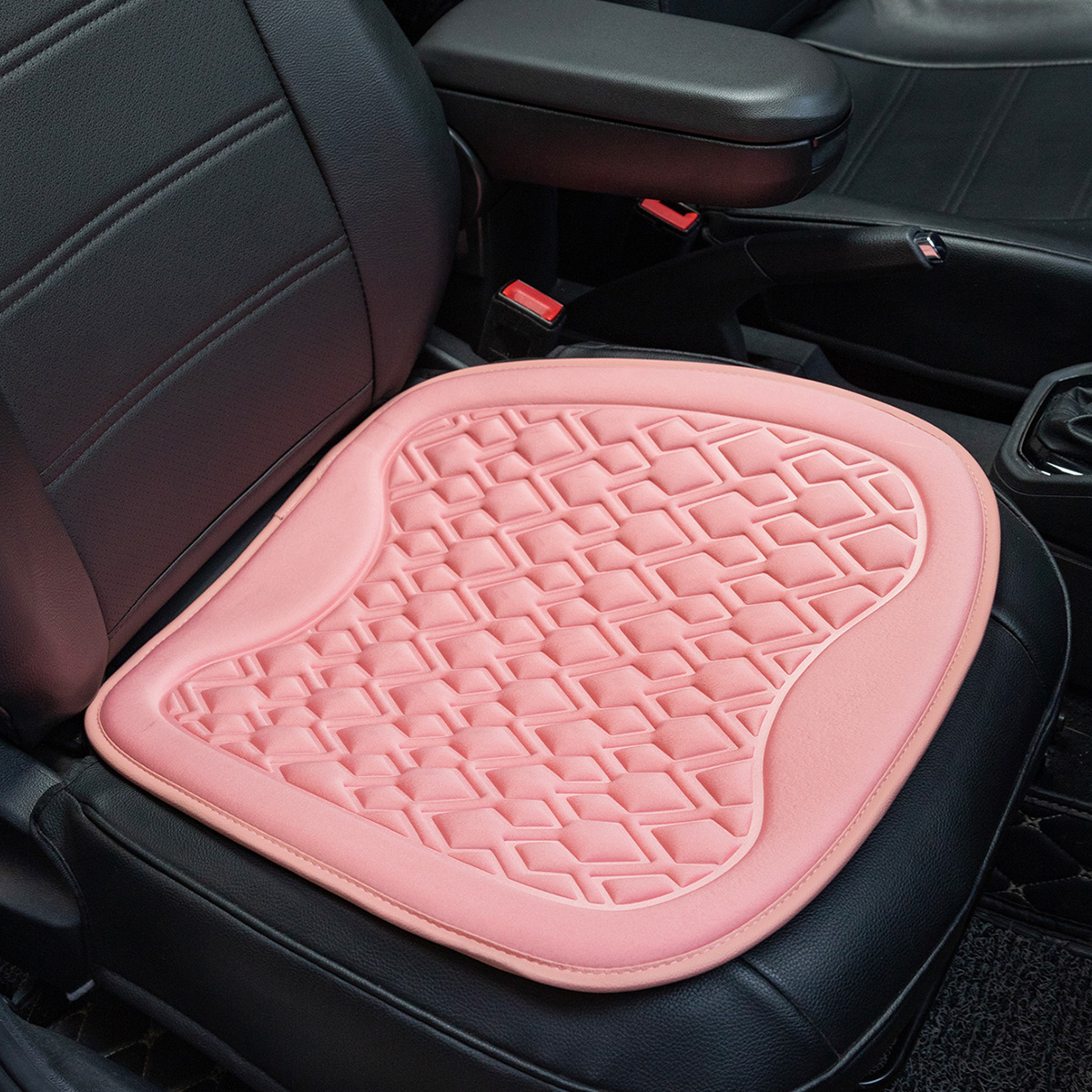 汽车坐垫夏季凉垫冰丝座椅套车垫四季通用夏天透气小蛮腰凉席座垫单片其威车饰QW35