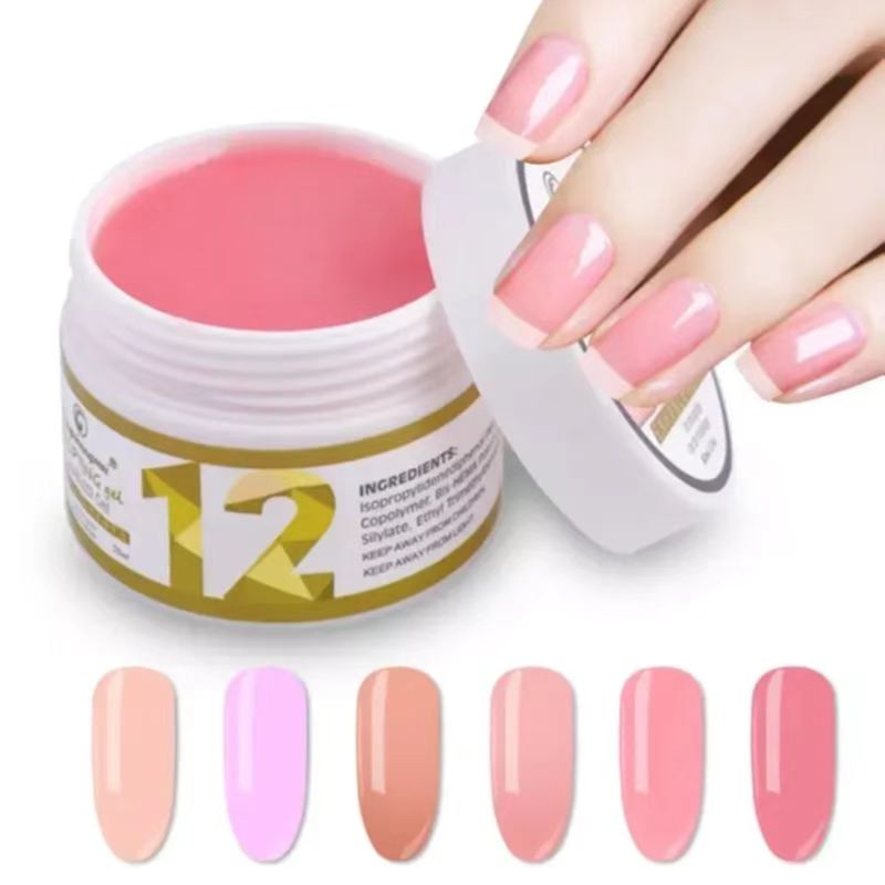 Hot-selling phototherapy glue is a must-have for nail art. It is of high quality and affordable. 15ml of this nail extension glue, green and environmentally friendly. UV glue, UV/LED extension glue, 15g of multiple colors, exclusively for export