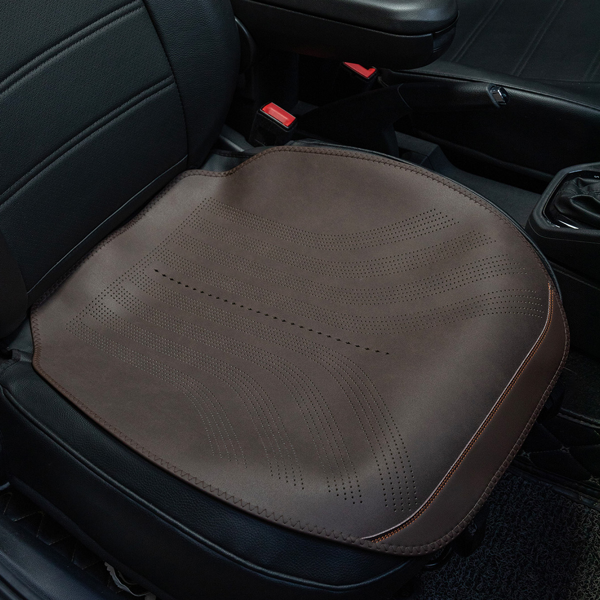 2022新款纳帕皮马鞍垫小蛮腰坐垫半包围汽车座垫四季垫批发四季通用纳帕皮汽车坐垫 其威车饰QW27