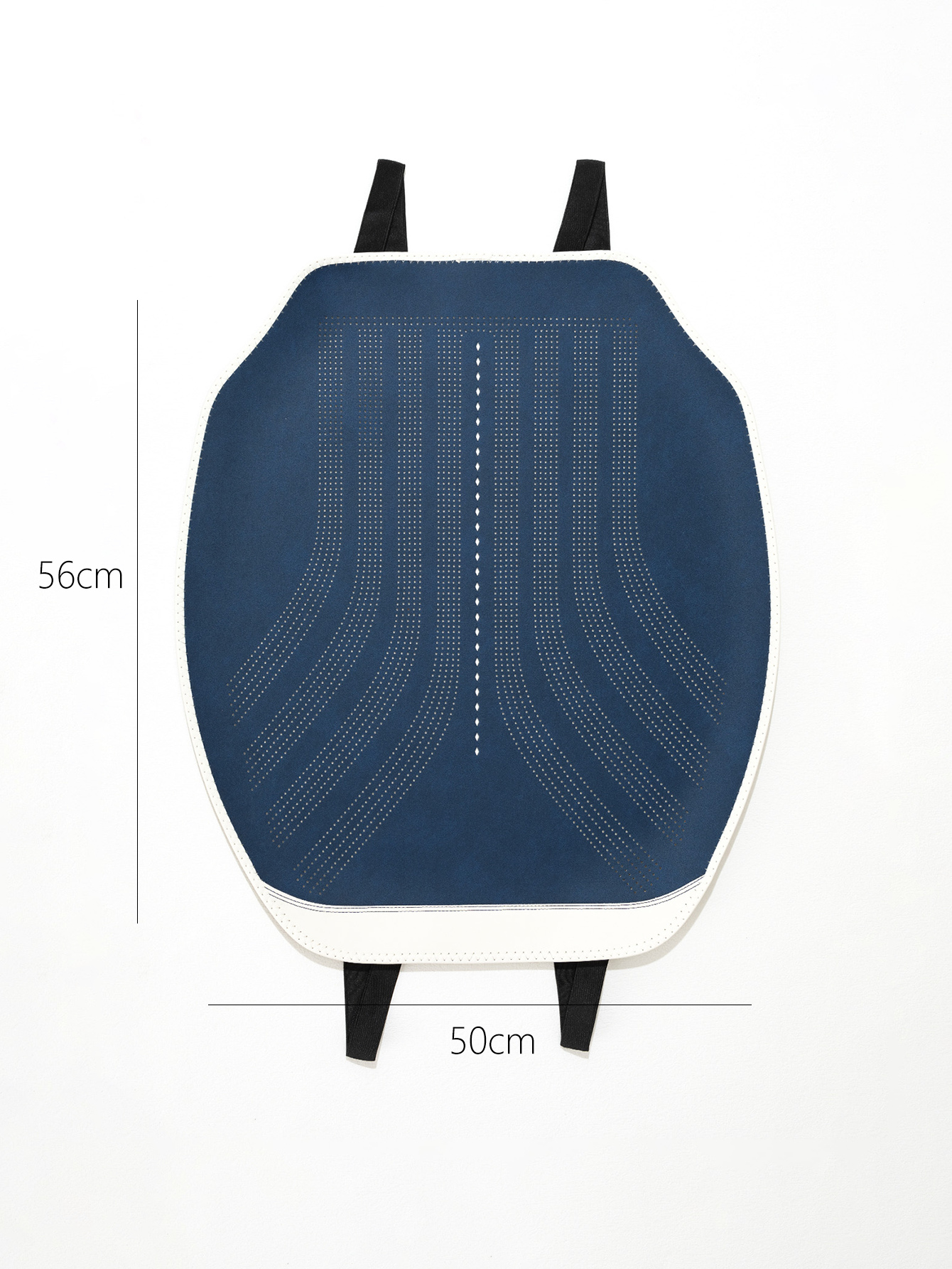 汽车用品/汽车坐垫/纳帕皮马鞍垫白底实物图