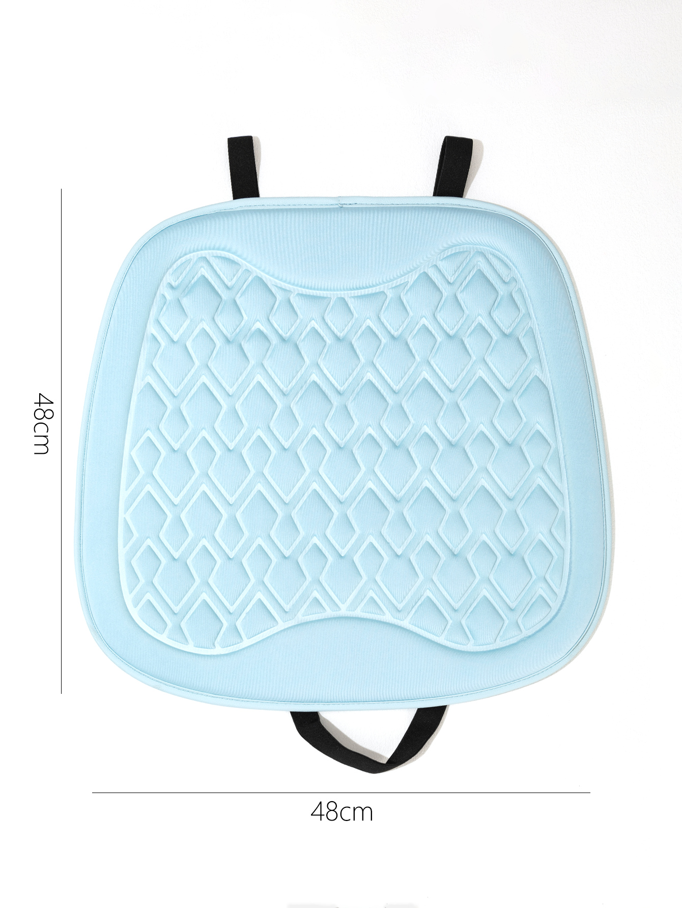 汽车坐垫/夏季凉垫/小蛮腰坐垫白底实物图