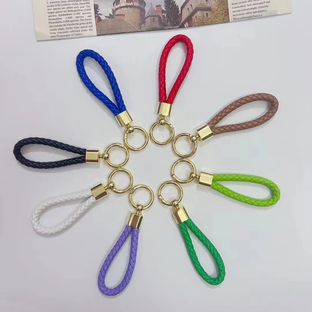 钥匙扣合金挂镀枪色批发创意皮革手工钥匙圈锌合金DIY金属钥匙扣