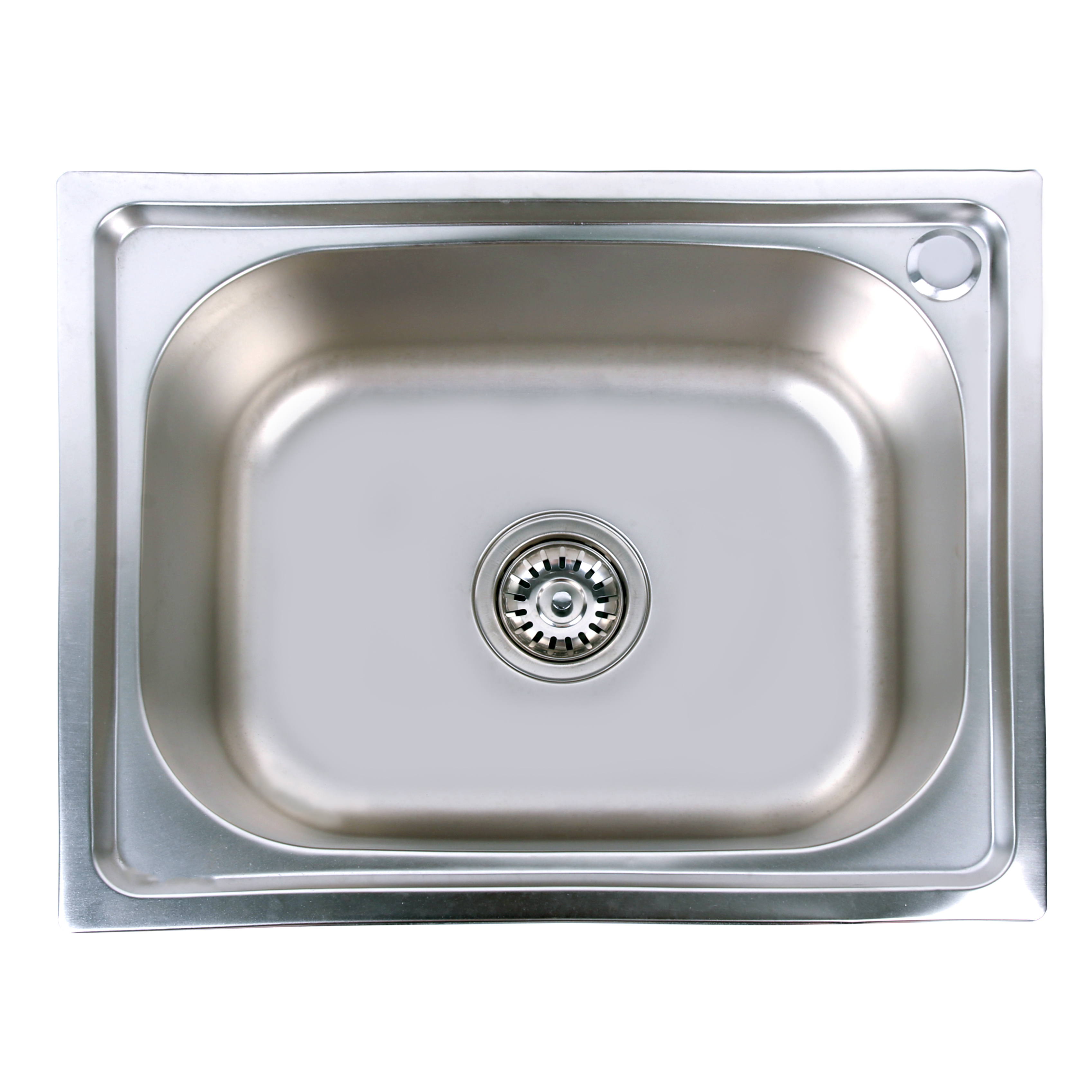 The kitchen uses a stainless steel sink for washing hands, dishes and vegetables. The sink is small
