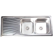 厨房家用不锈钢水槽洗手洗碗洗菜盆水池双盆长