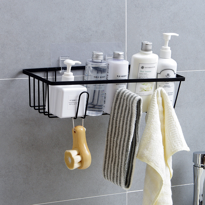 Iron bathroom shelving unit